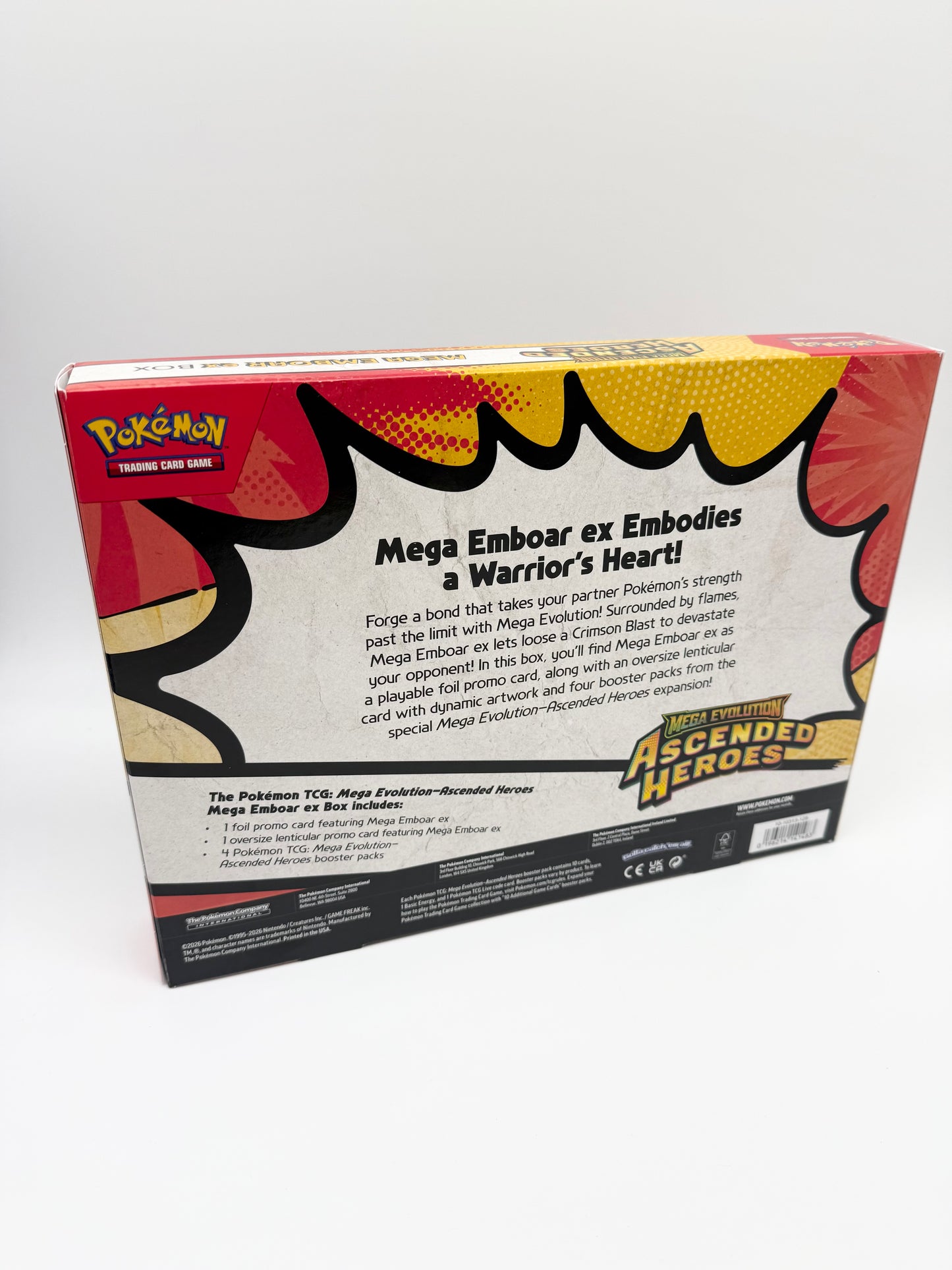 *RESERVED BALLOT WINNER - ATLAS* Ascended Heroes Mega Emboar EX Box