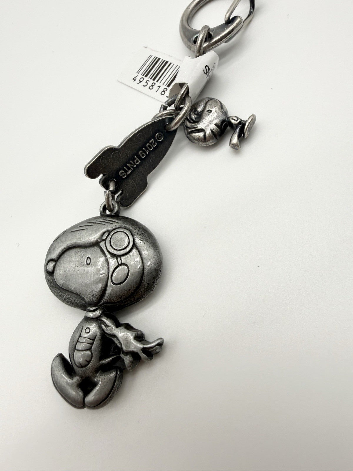 Snoopy Peanuts Official Japan Store Metal Keyring Astronaut Design