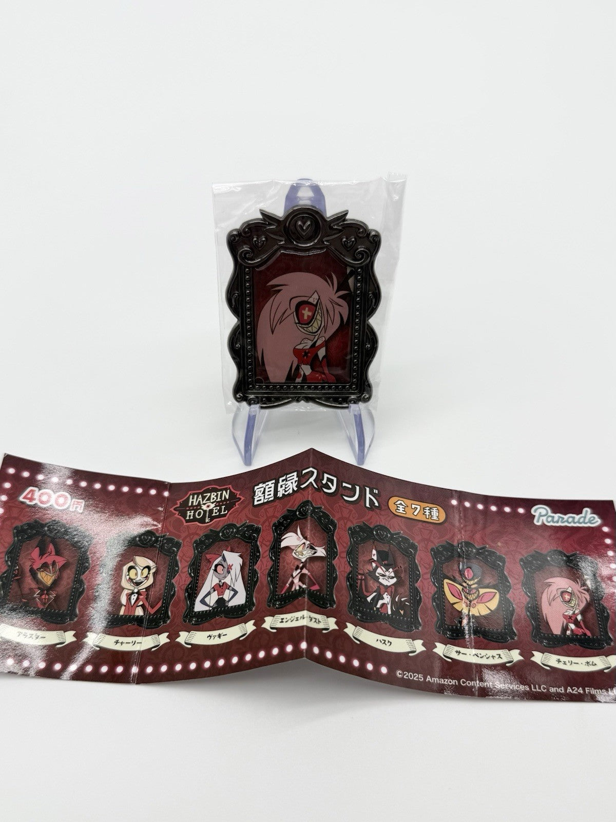 Hazbin Hotel Official Cherri Bomb Japanese Gachapon Metal Mini Frame With Stand