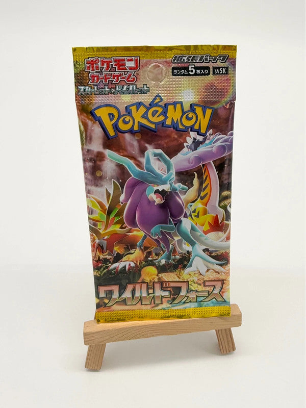 Pokemon Wild Force SV5K Japanese Single Booster Pack X1 New and Sealed