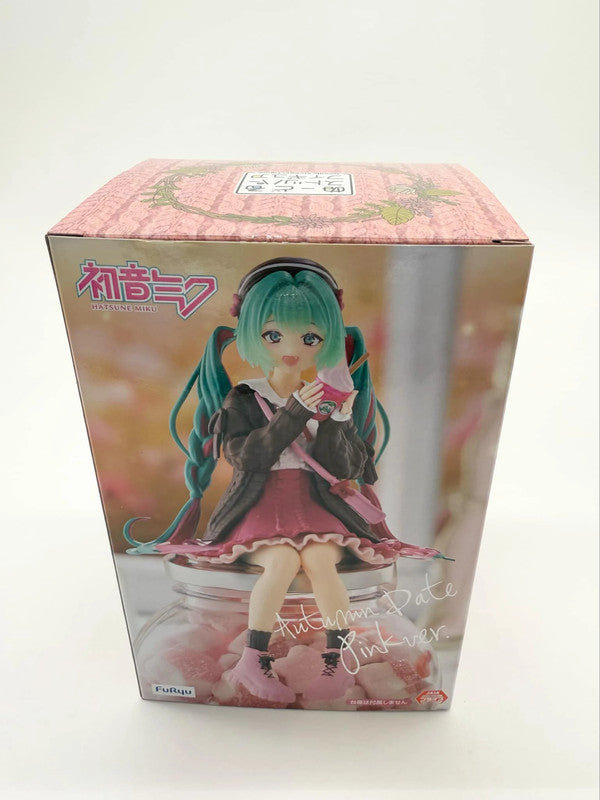 FuRyu Noodle Stopper Figure Hatsune Miku Autumn Date Pink Color Ver.