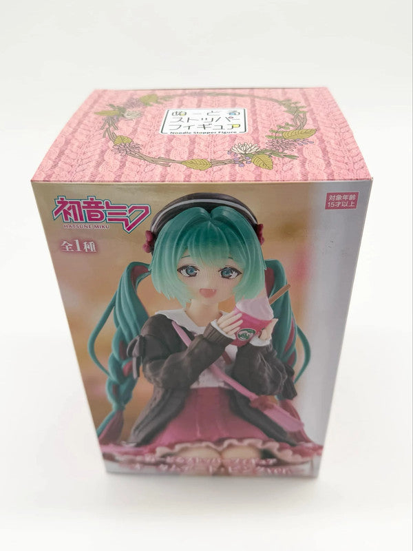 FuRyu Noodle Stopper Figure Hatsune Miku Autumn Date Pink Color Ver.
