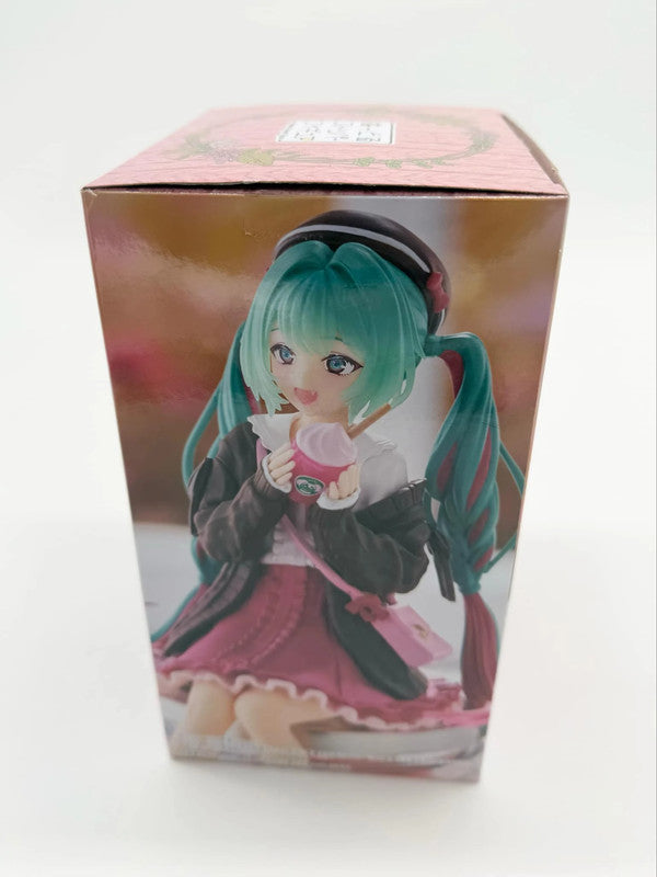 FuRyu Noodle Stopper Figure Hatsune Miku Autumn Date Pink Color Ver.