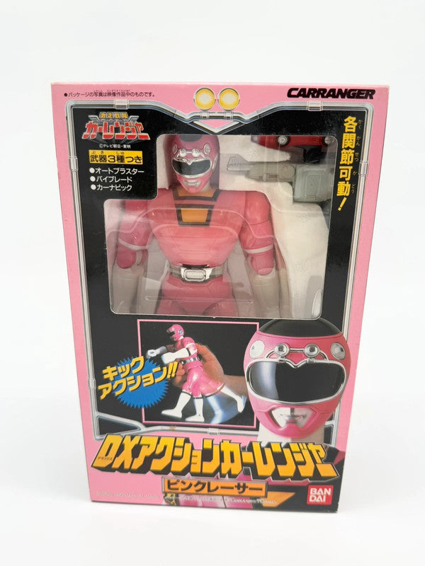 Power Rangers Turbo Carranger Pink racer Action Figure Toy 1996 Bandai Japan