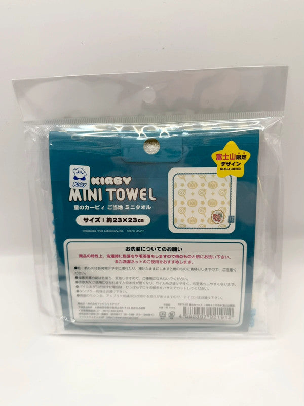 Kirby Mini Towel Mt Fuji Edition Blue Official Nintendo