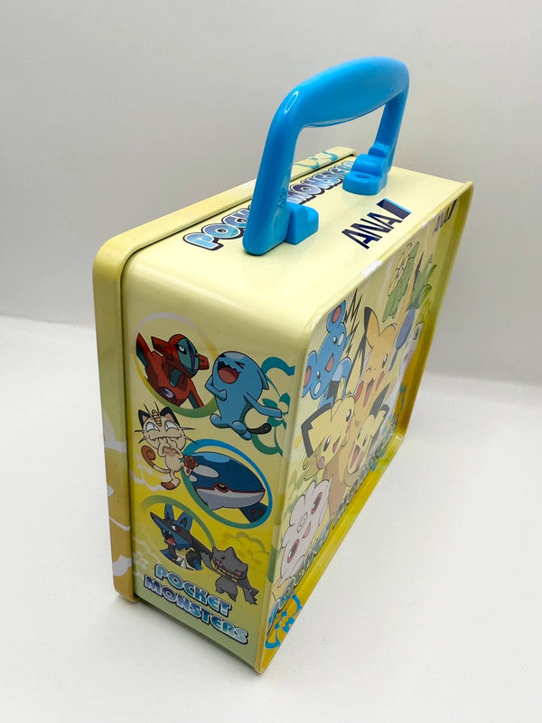 Pokemon Japanese ‘Pocket Monsters’ ANA Airlines Collaboration Lunch Box Tin with Handle