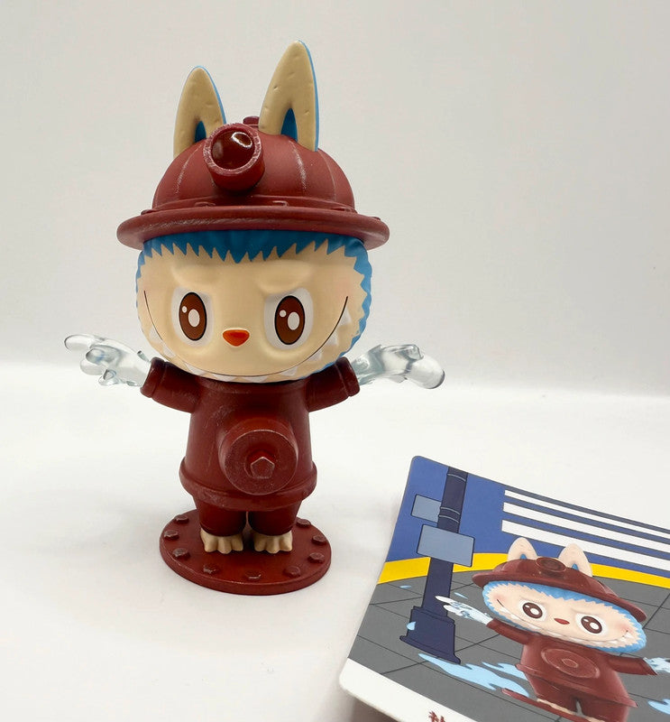 Pop Mart Almost Hidden Collection Labubu Fire Hydrant Figurine