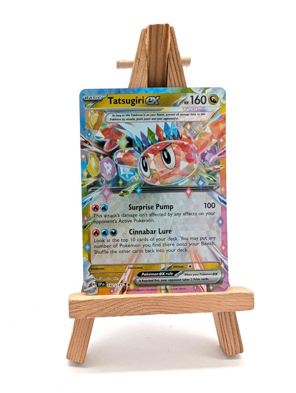 Pokemon Surging Sparks SV8 Tatsugiri EX 142/191