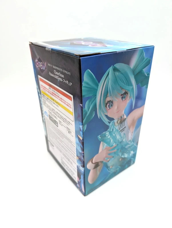 New & Sealed Banpresto Evolve Clearluxe Emerald Gem Hatsune Miku Figurine