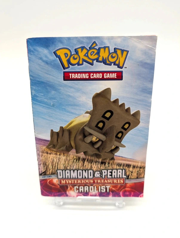 Pokemon TCG Diamond And Pearl Mysterious Treasures Cardlist And Rulebook