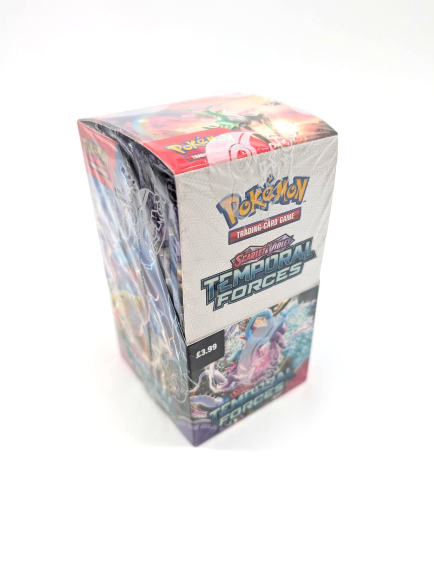 Pokémon Temporal Forces Scarlet & Violet Booster Box contains 18 packs