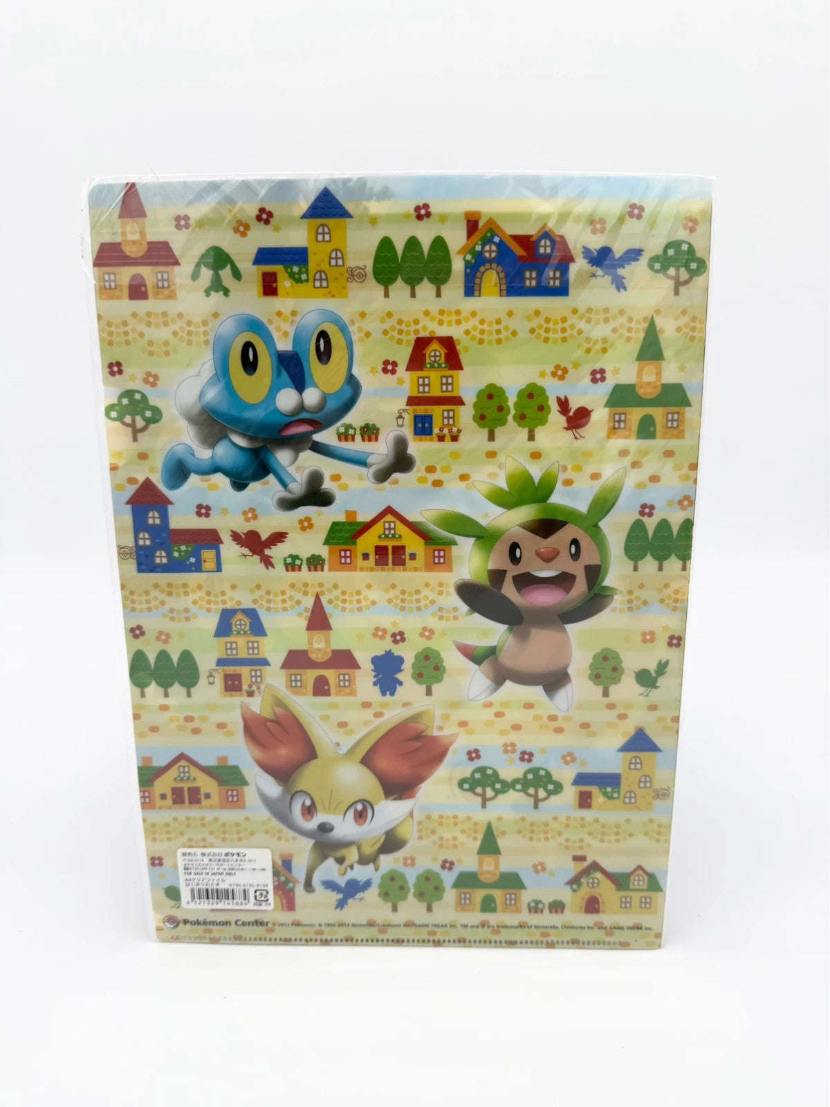 Pokemon Center JP Chespin, Fennekin, and Froakie Design A4 Clear File Folder