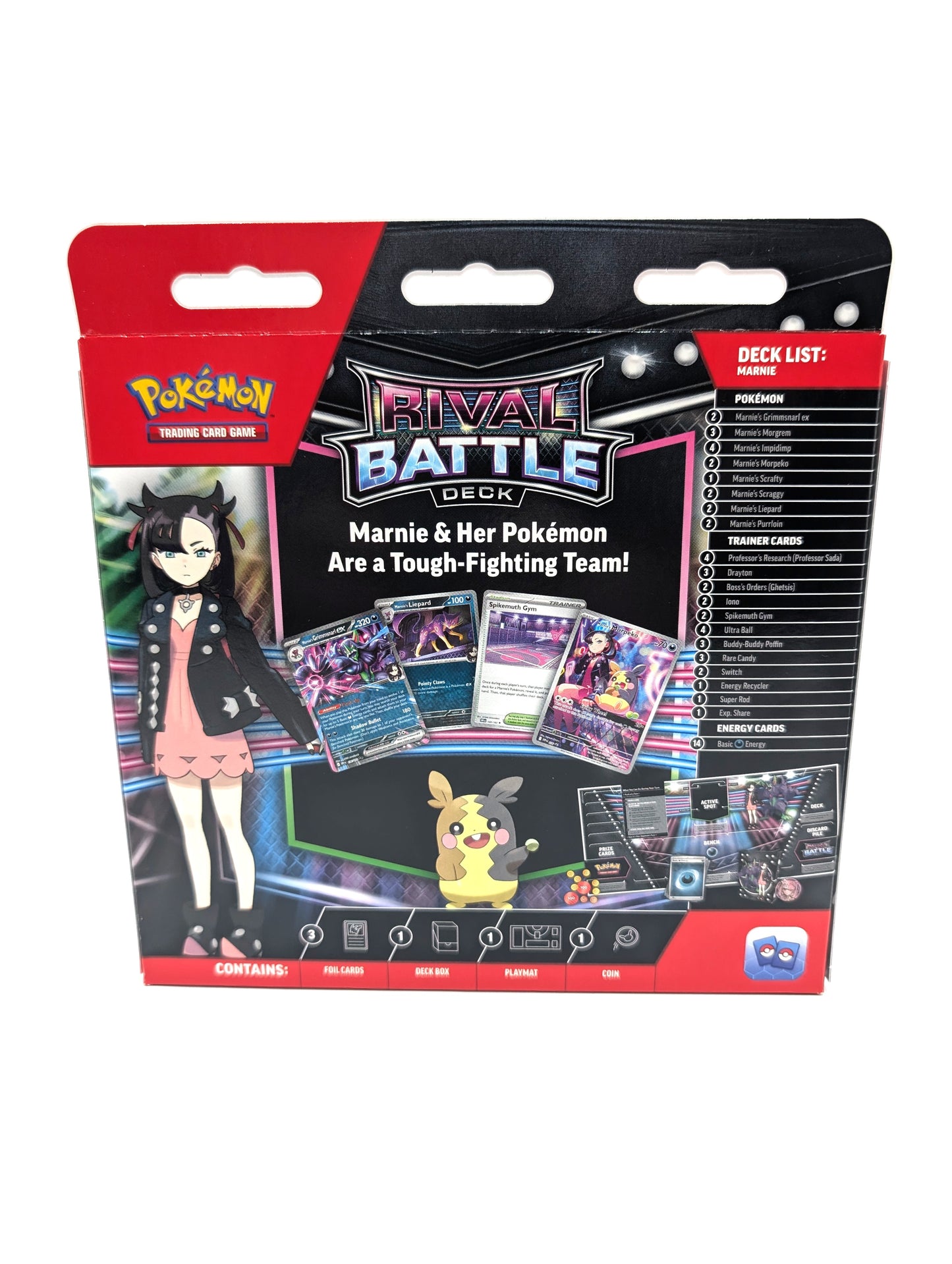 Pokémon TCG - Rival Battle Deck - Marnie’s Morpeko & Grimmsnarl ex - New