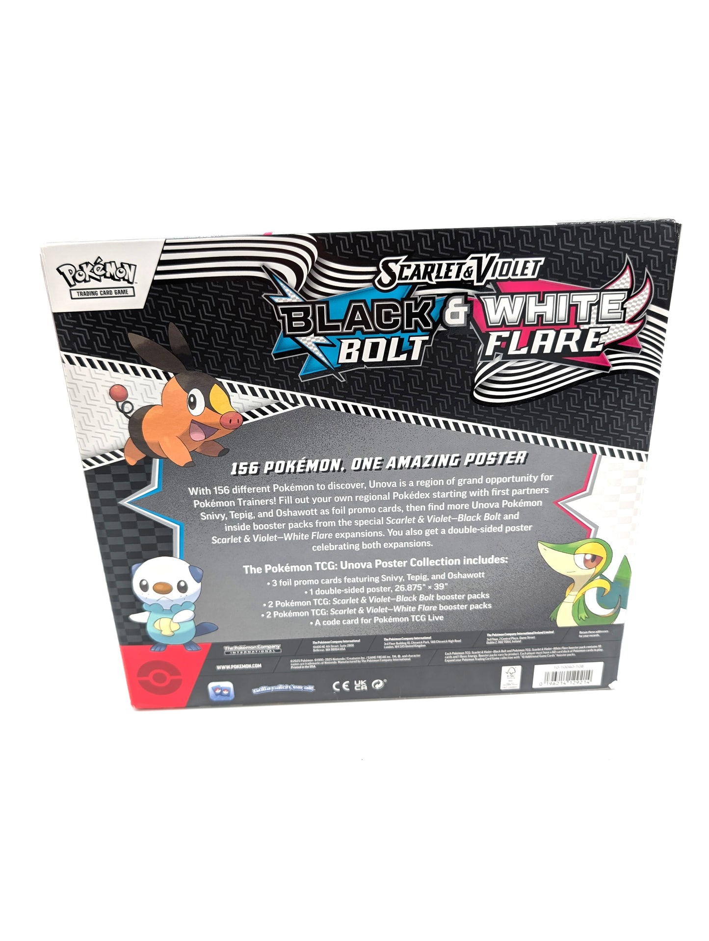Pokémon TCG: Black Bolt & White Flare Unova Poster Collection
