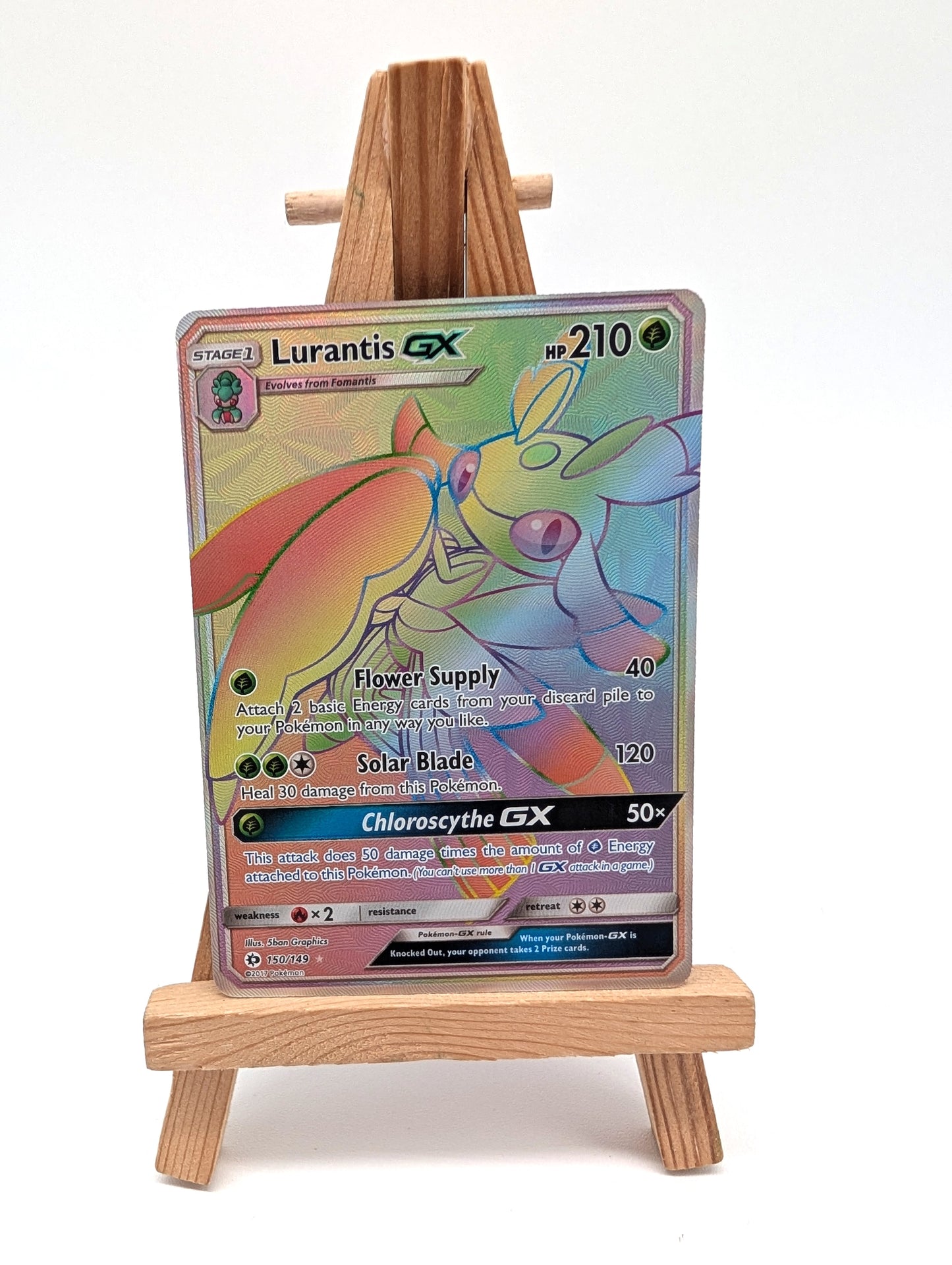 Pokemon Card Lurantis GX 150/149 Secret Rare Sun & Moon