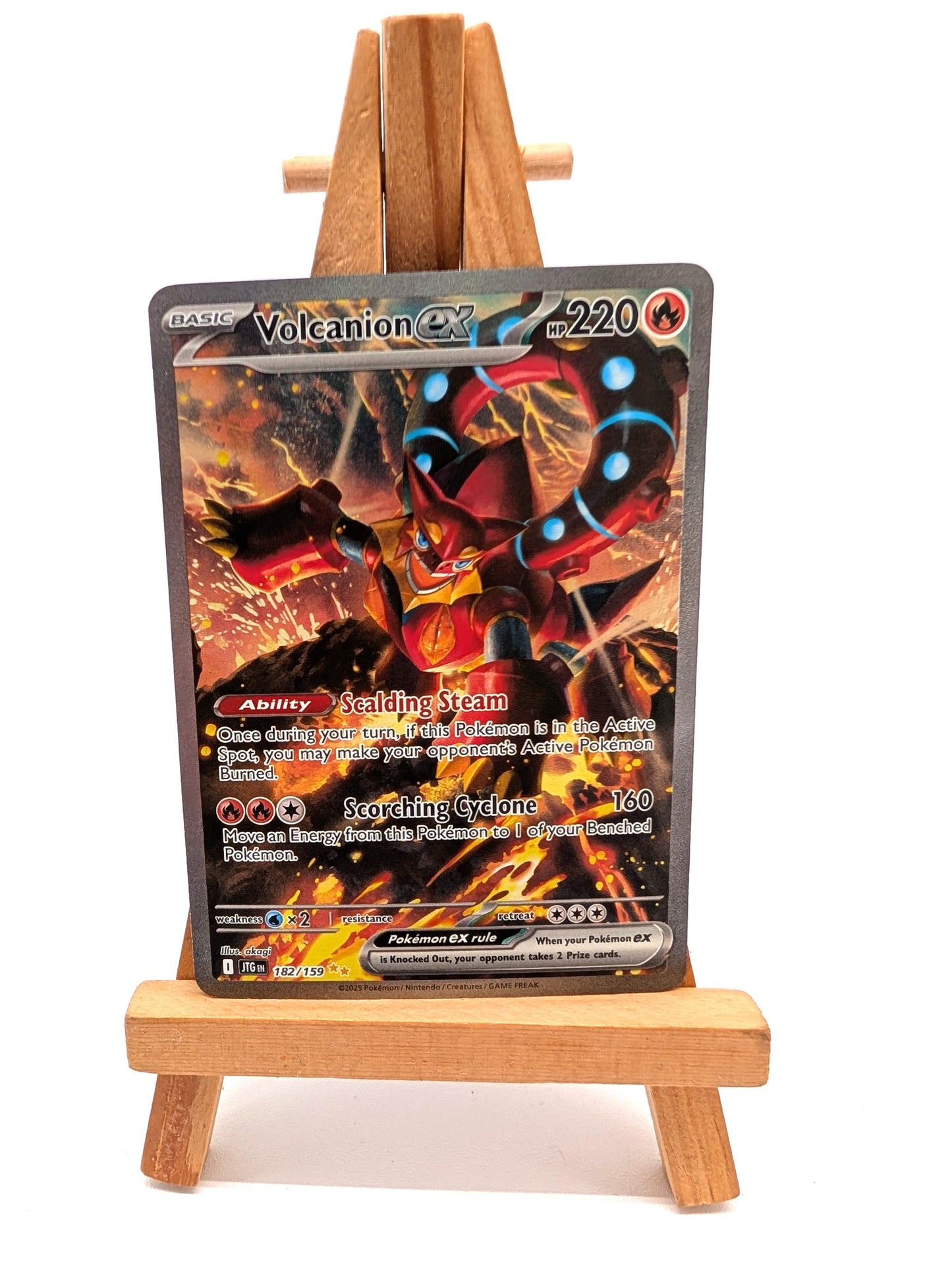Pokémon TCG - Journey Together - Volcanion EX - 182/159