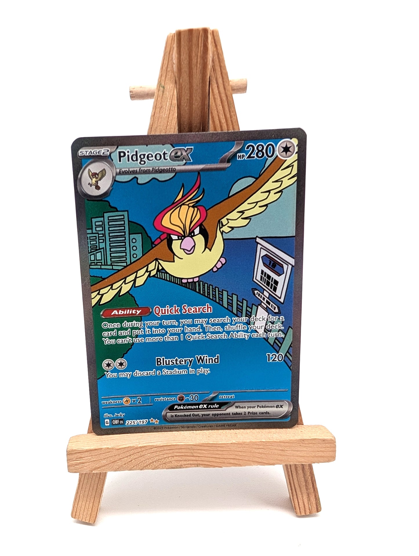 Pokemon TCG Obsidian Flames: Pidgeot ex 225/197 Special Illustration Rare