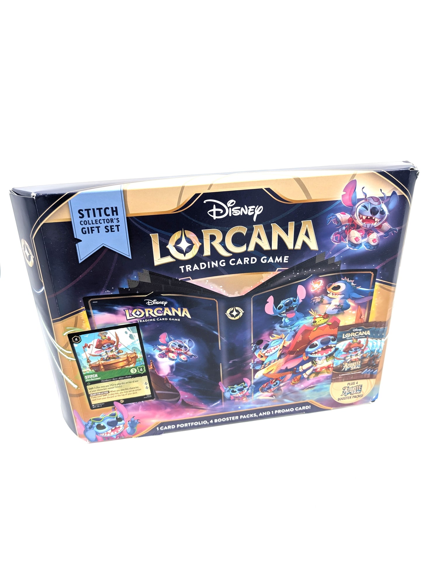 Disney Lorcana Azurite Sea Stitch Collector's Gift Set - Inc 4 Booster Packs