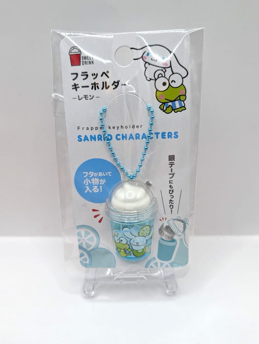 New & Sealed Sanrio Official Cinnamoroll X Keroppi Frappe Design Keychain