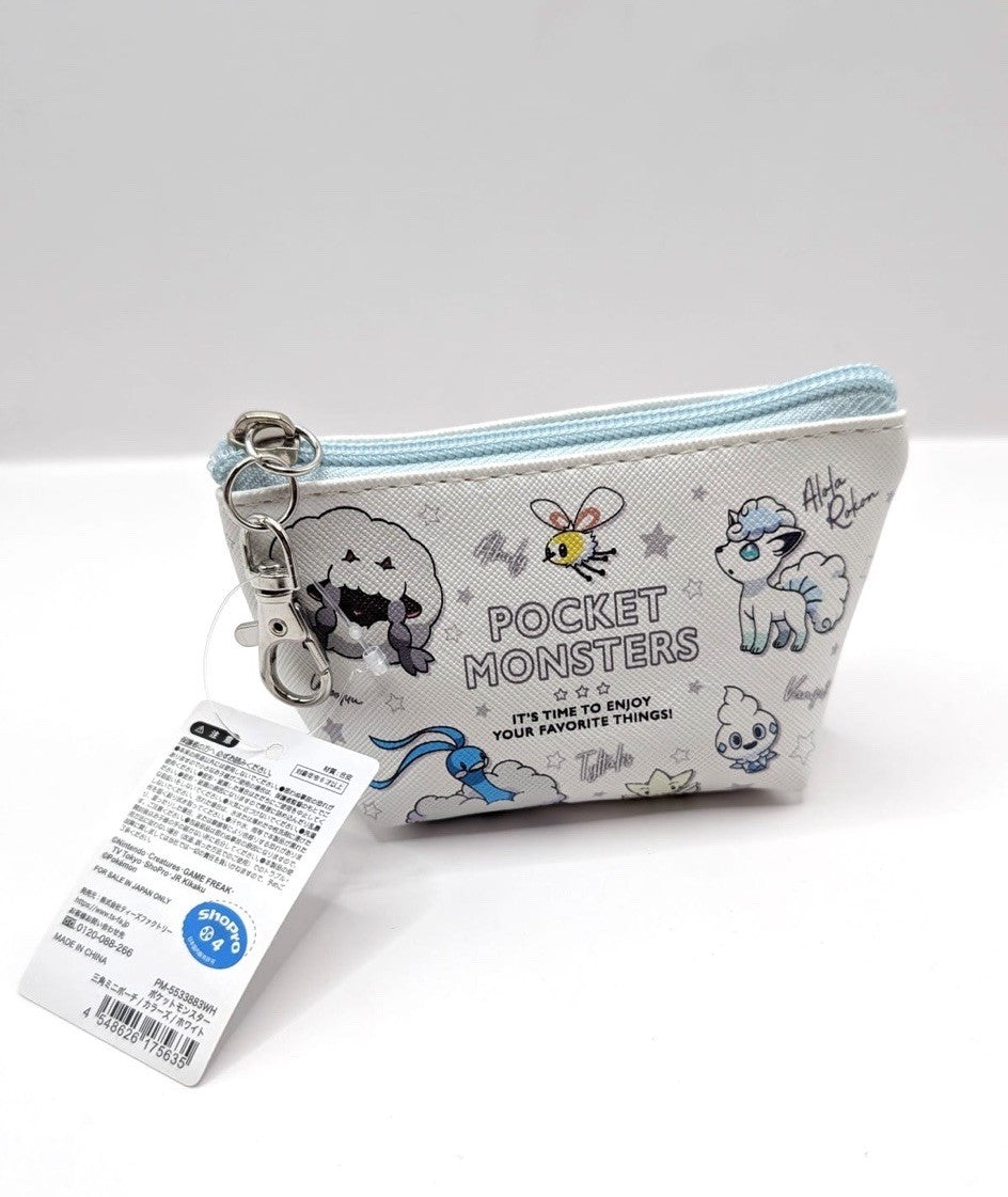 New With Tags Pokemon Japan Exclusive Official Coin Purse Keyring White