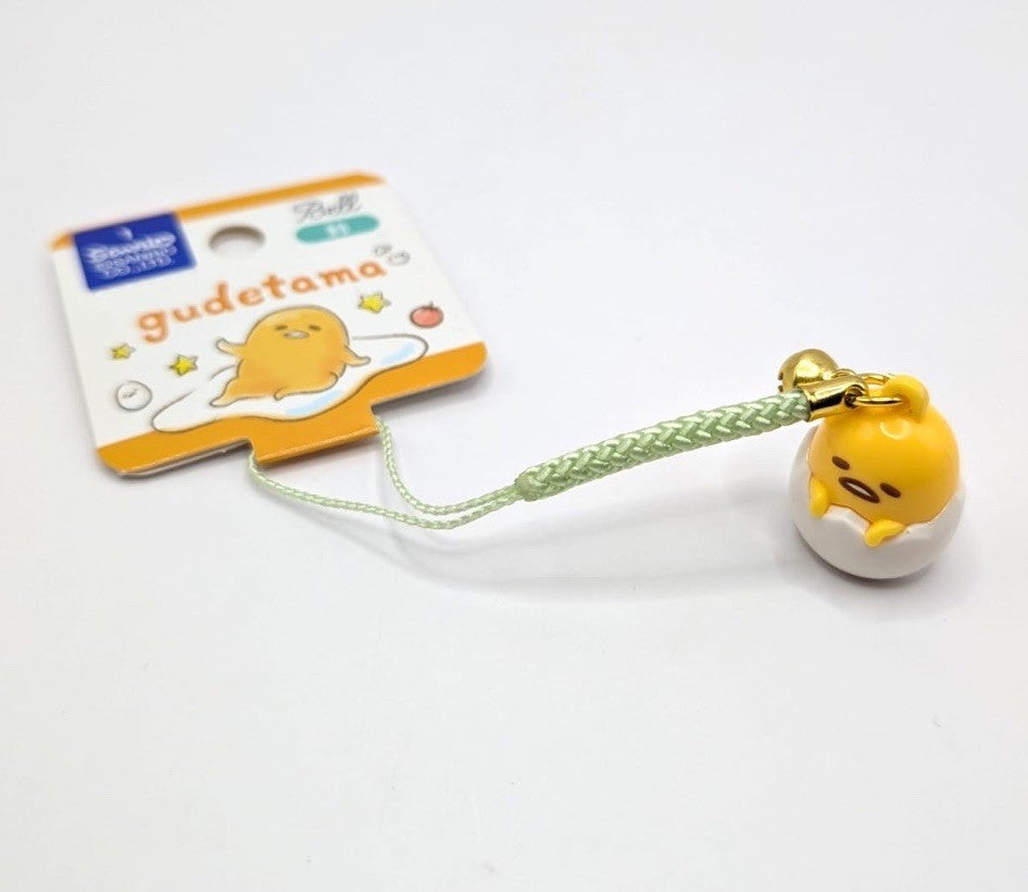 New With Tags Sanrio Official Gudetama Bell Keychain