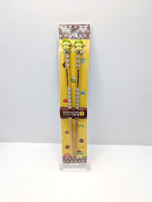 New And Sealed Sanrio Japan Wooden Figurine Chopsticks Pom Pom Purin