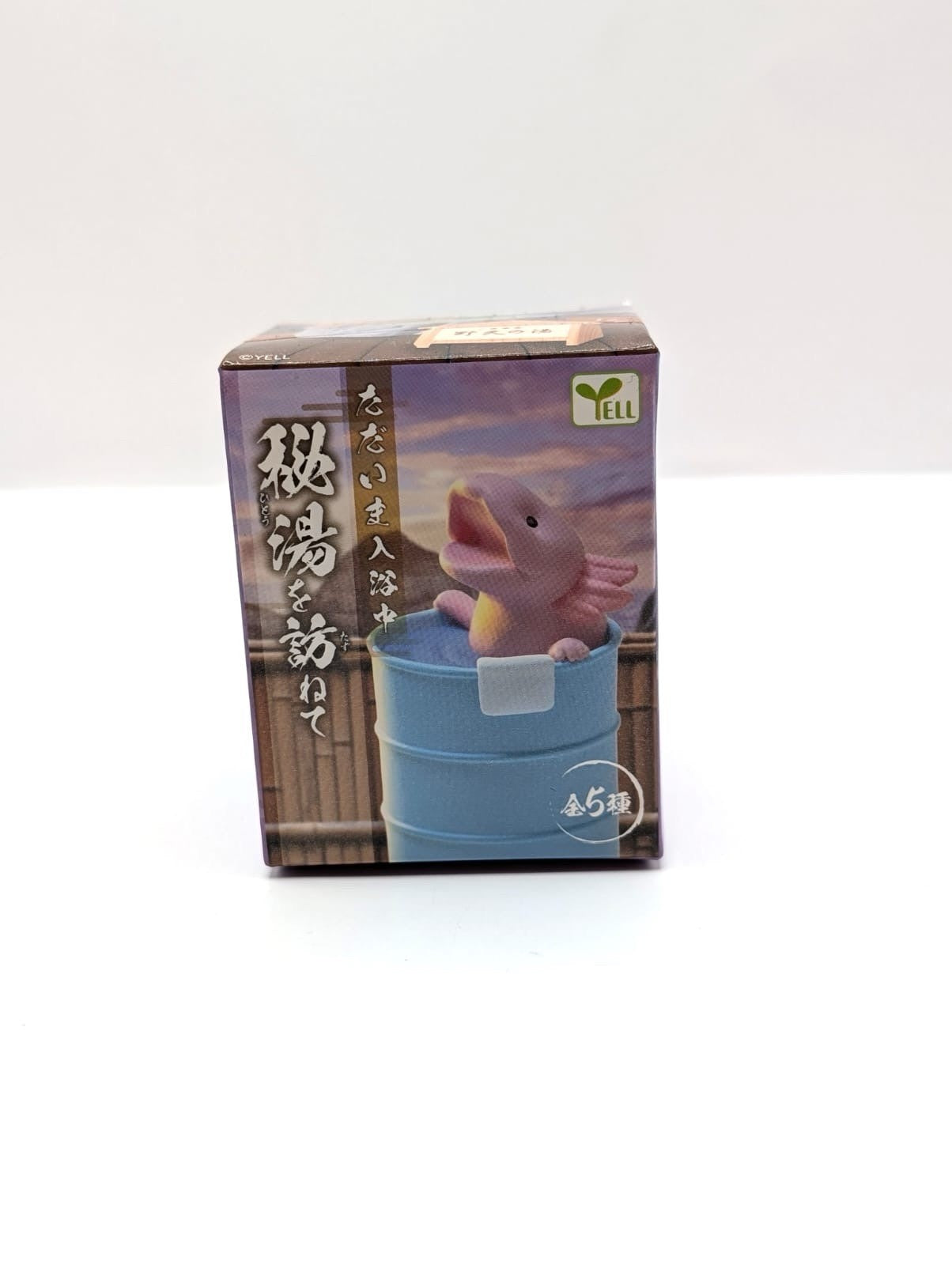 New & Sealed Yell Japan Blind Box Animal Onsen / Hot Tub Figure Axolotyl Front