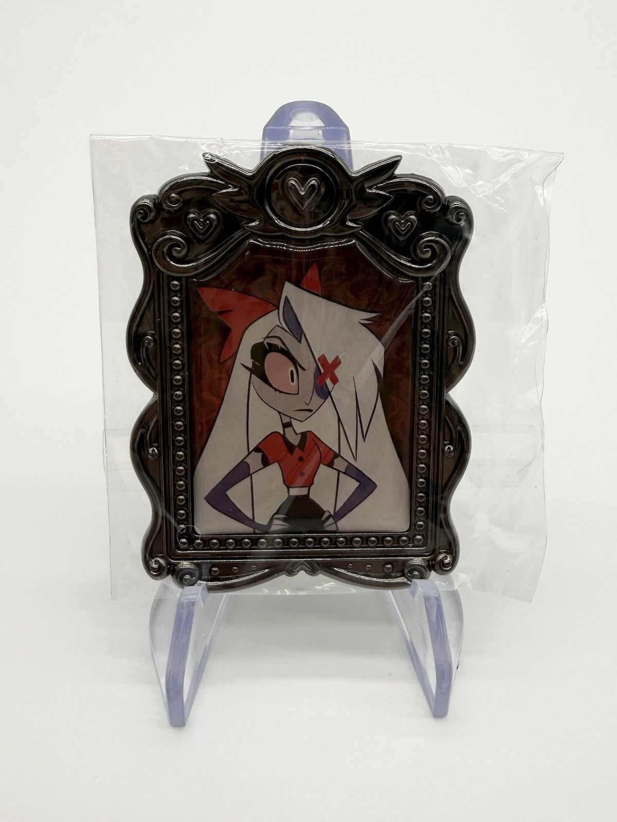 New Hazbin Hotel Official Vaggie Japanese Gachapon Metal Mini Frame With Stand