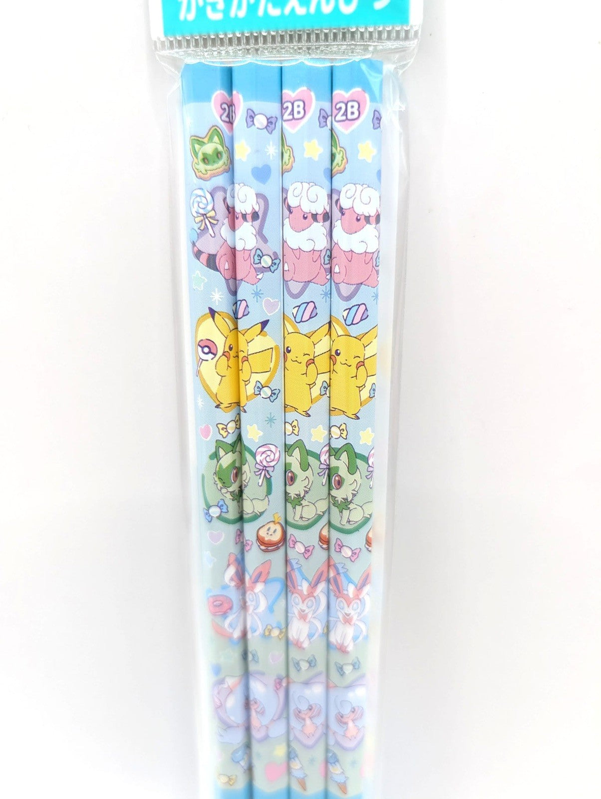 Official Pokemon Pencil Set Of 4 2B New & Sealed Japan Design
