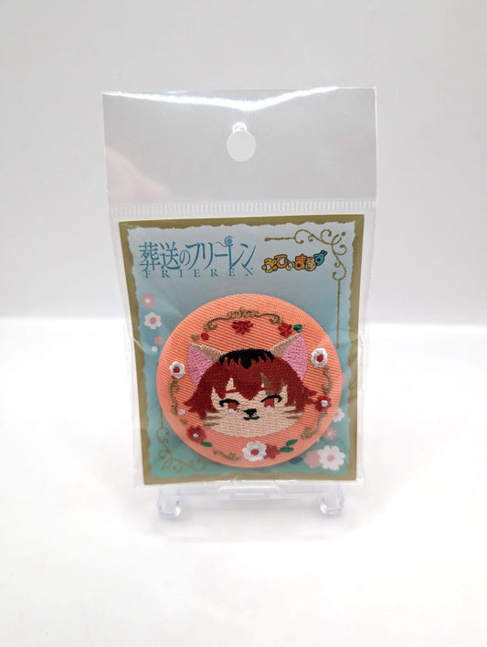 New Frieren: Beyond Journey's End Embroidered Badge Stark X Cat Design Official