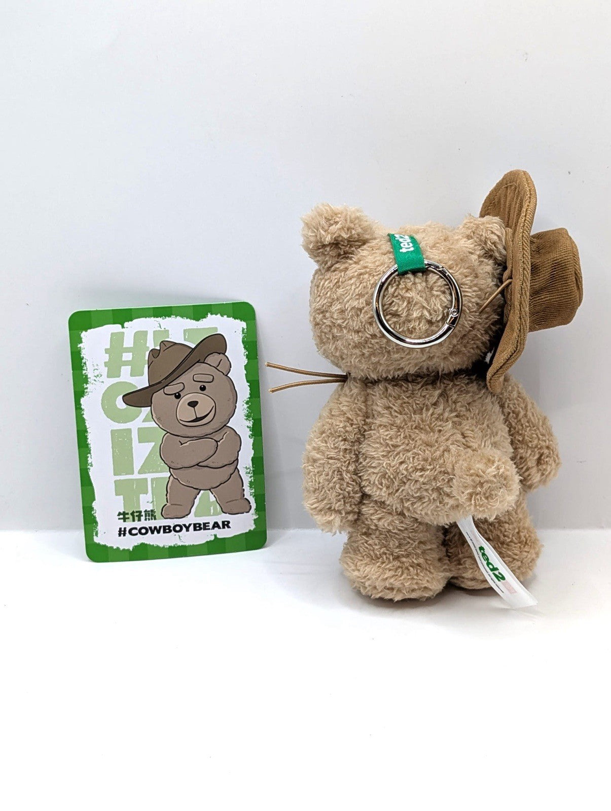 Pop Mart Ted 2 Action Plush Pendant Cowboy Bear Official Rare