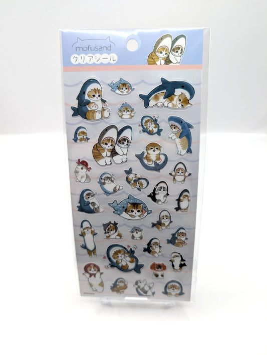 Official Japan Exclusive Mofusand Shark Cats Sticker Pack Japan Exclusive New