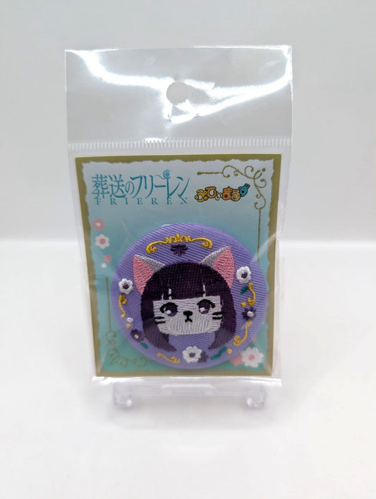 New Frieren: Beyond Journey's End Embroidered Badge Fern X Cat Design Official
