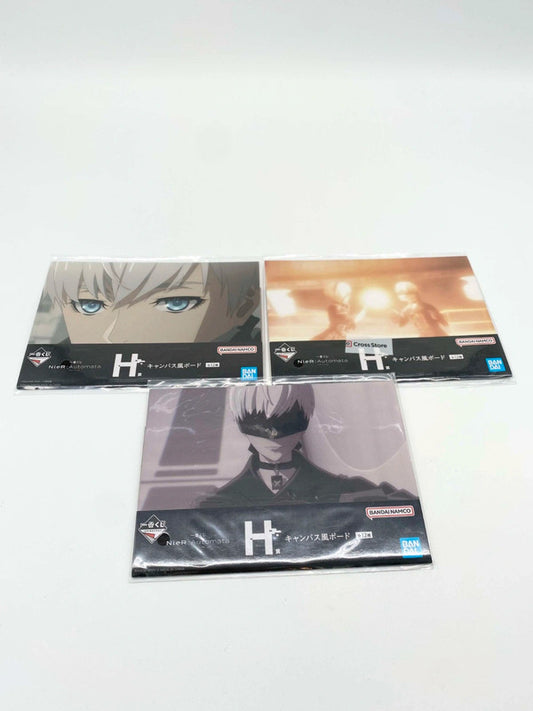 Nier Automata Ichiban Kuji Canvas-style Board Set of 3