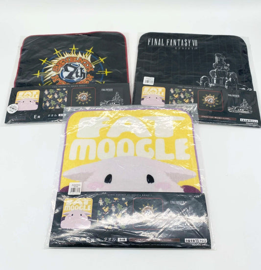 Final Fantasy 7 Remake Japan Licensed Flannels New Sealed set of three