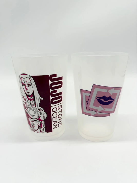 Jojo’s Stone Ocean Plastic Cup Set of 2 Official Japan