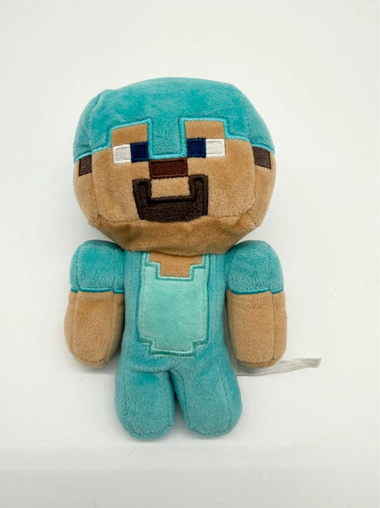 Small Minecraft Plush Soft Toy Full Diamond Armour
