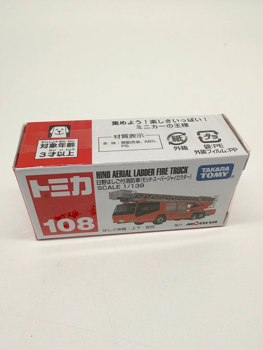 Takara Tomy Hino Aerial Ladder Fire Truck Small Diecast Vehicle