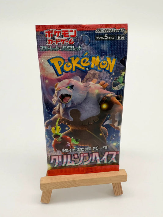 Pokemon Crimson Haze SV5A Japanese Single Booster Pack X1 New and Sealed