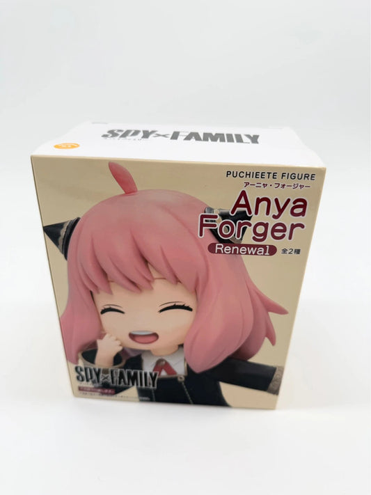 Spy X Family Anya Forger Puchieete Figurine Eyes Closed Kawaii Version Renewal Figure