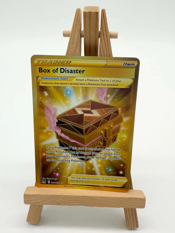 Pokémon - Box of Disaster 214/196 Gold Secret Rare - Lost Origin 2022