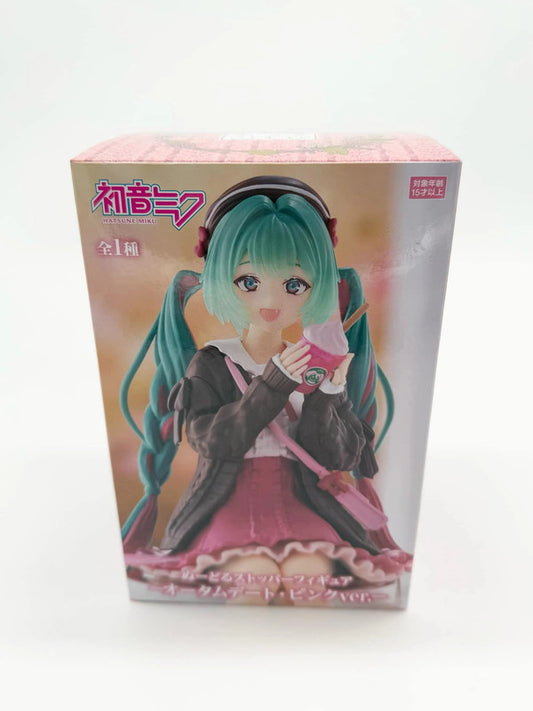 FuRyu Noodle Stopper Figure Hatsune Miku Autumn Date Pink Color Ver.