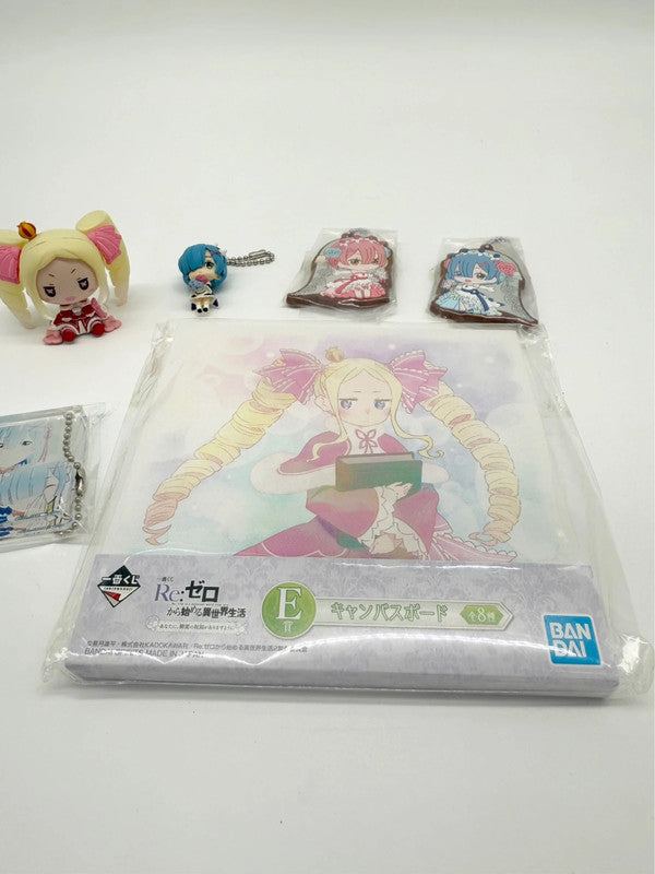 Re:Zero Bundle of Keychains, Mini Figures & Small Canvas