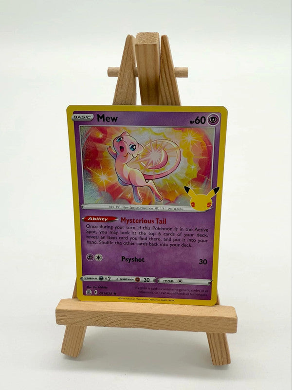Mew Holo Rare 11/25 - Pokémon TCG Card - Celebrations 25th Anniversary