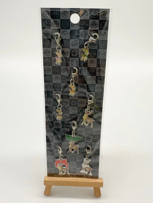 Pokémon Center Deerling & Sawsbuck - 8pcs Set Metal Key Chain Charms