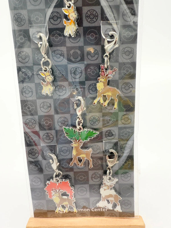 Pokémon Center Deerling & Sawsbuck - 8pcs Set Metal Key Chain Charms