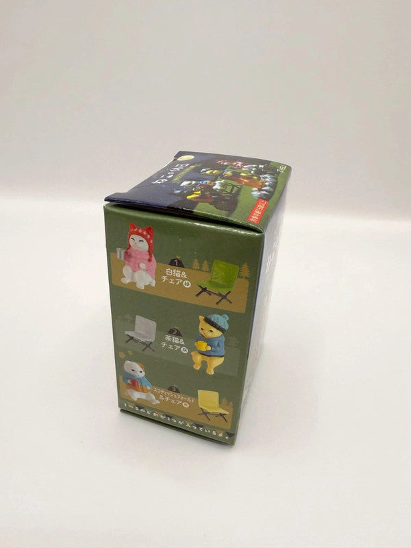 Japan Exclusive Camp Fire Cat Figurine Blind Box!