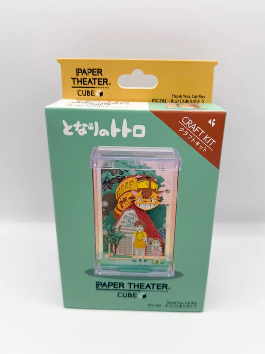 Studio Ghibli Paper Theatre Cube Totoro Cat Bus Model Kit