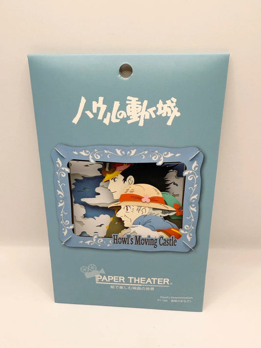 Studio Ghibli Paper Theatre Howls Moving Castle Model Kit Blue