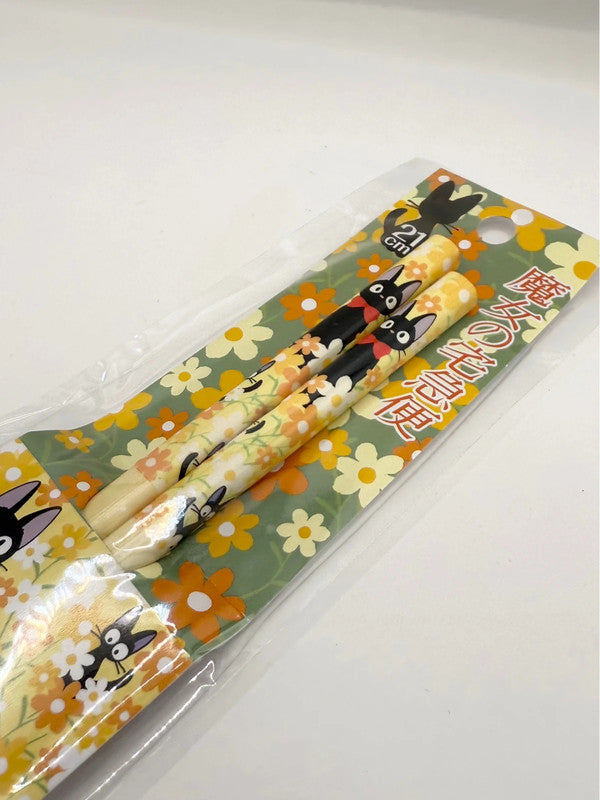 Studio Ghibli Kiki’s Delivery Service Floral Jiji Cat Chopsticks